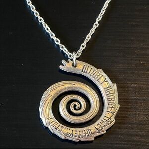 Doctor Who Inspired “Wibbly Wobbly Timey Wimey” Spiral Pendant Necklace